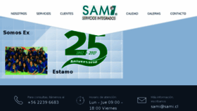 What Sami.cl website looked like in 2018 (6 years ago)