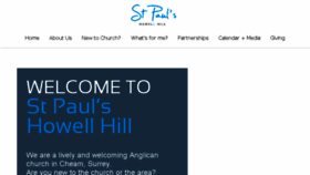 What Saintpauls.co.uk website looked like in 2018 (6 years ago)