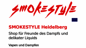 What Smokestyle.de website looked like in 2018 (6 years ago)