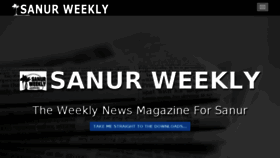 What Sanurweekly.com website looked like in 2018 (6 years ago)