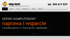 What Step-tech.pl website looked like in 2018 (6 years ago)