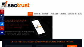 What Seotrust.us website looked like in 2018 (6 years ago)