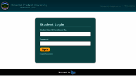 What Studentportal.hpushimla.in website looked like in 2018 (6 years ago)