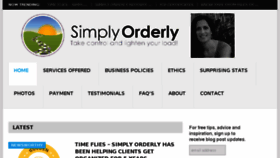 What Simplyorderly.com website looked like in 2018 (6 years ago)