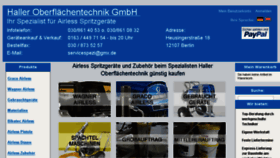 What Spritzgeraete.de website looked like in 2018 (7 years ago)