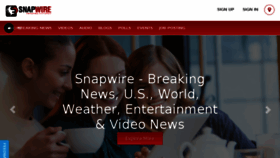 What Snapwire.com website looked like in 2018 (6 years ago)