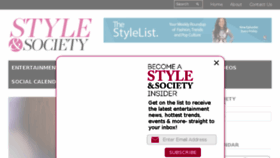 What Styleandsociety.com website looked like in 2018 (6 years ago)