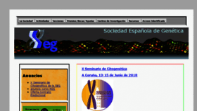 What Segenetica.es website looked like in 2018 (6 years ago)