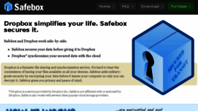 What Safeboxapp.com website looked like in 2018 (6 years ago)