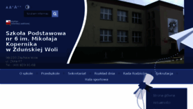 What Sp6zdwola.szkolnastrona.pl website looked like in 2018 (6 years ago)