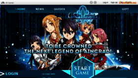 What Sao.gamesprite.me website looked like in 2018 (6 years ago)