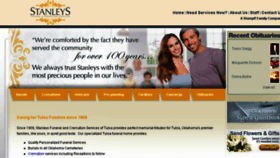 What Stanleysfuneralhome.com website looked like in 2018 (6 years ago)