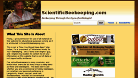 What Scientificbeekeeping.com website looked like in 2018 (7 years ago)