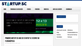 What Startupsc.com.br website looked like in 2018 (6 years ago)
