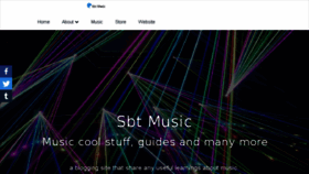 What Sbtmusic.com website looked like in 2018 (6 years ago)