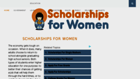 What Scholarshipsforwomen.net website looked like in 2018 (6 years ago)