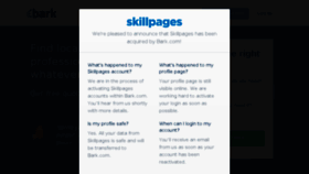 What Skillpages.com website looked like in 2018 (6 years ago)