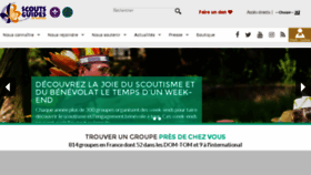 What Sgdf.fr website looked like in 2018 (6 years ago)