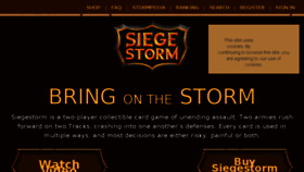 What Siegestorm.com website looked like in 2018 (6 years ago)