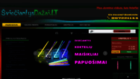 What Svieciantysdazai.lt website looked like in 2018 (6 years ago)