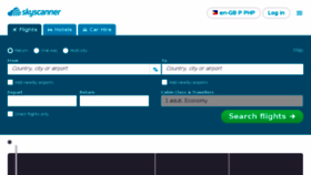 What Skyscanner.com.ph website looked like in 2018 (6 years ago)