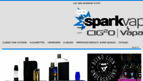 What Sparkvaporbrands.com website looked like in 2018 (6 years ago)