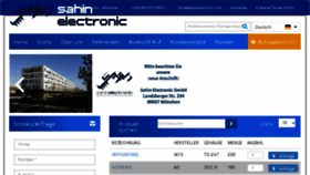 What Sahinelectronic.com website looked like in 2018 (6 years ago)