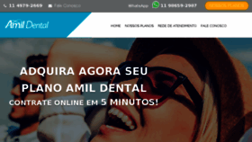 What Seuplanoamildental.com.br website looked like in 2018 (6 years ago)