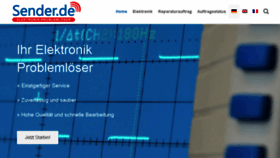 What Sender.de website looked like in 2018 (6 years ago)