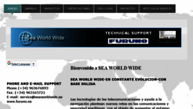 What Seaworldwide.es website looked like in 2018 (6 years ago)