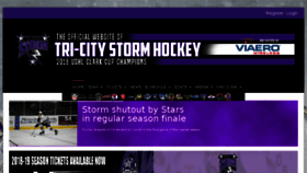What Stormhockey.com website looked like in 2018 (6 years ago)