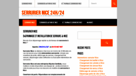 What Serrurier-a-nice.fr website looked like in 2018 (6 years ago)