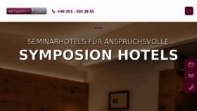 What Symposionhotels.at website looked like in 2018 (6 years ago)
