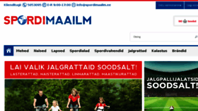 What Spordimaailm.ee website looked like in 2018 (6 years ago)