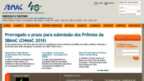 What Sbmac.org.br website looked like in 2018 (7 years ago)