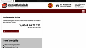 What Shop-katholisch.de website looked like in 2018 (6 years ago)