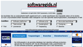What Softwaregids.nl website looked like in 2018 (6 years ago)