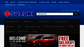 What Suzuki-shop.co.uk website looked like in 2018 (6 years ago)