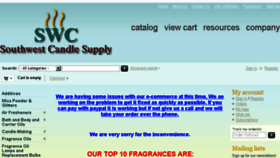 What Southwestcandlesupply.com website looked like in 2018 (6 years ago)