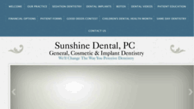 What Sunshinedentalny.com website looked like in 2018 (6 years ago)
