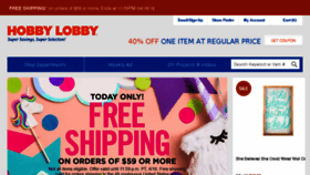 What Shop.hobbylobby.com website looked like in 2018 (6 years ago)