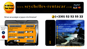 What Seychelles-rentacar.com website looked like in 2018 (6 years ago)