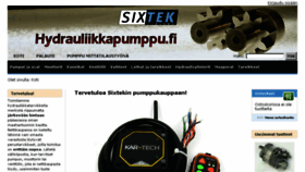 What Sixtek.fi website looked like in 2018 (6 years ago)