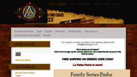 What Sandacigars.com website looked like in 2018 (6 years ago)
