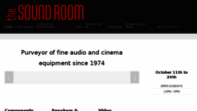 What Soundroom.ca website looked like in 2018 (6 years ago)