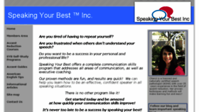 What Speakingyourbest.com website looked like in 2018 (6 years ago)