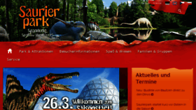 What Saurierpark.de website looked like in 2018 (6 years ago)