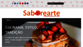What Saborearte.com.br website looked like in 2018 (6 years ago)