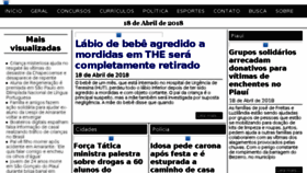 What Somosnoticia.com.br website looked like in 2018 (8 years ago)