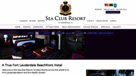 What Seaclubresort.com website looked like in 2018 (6 years ago)